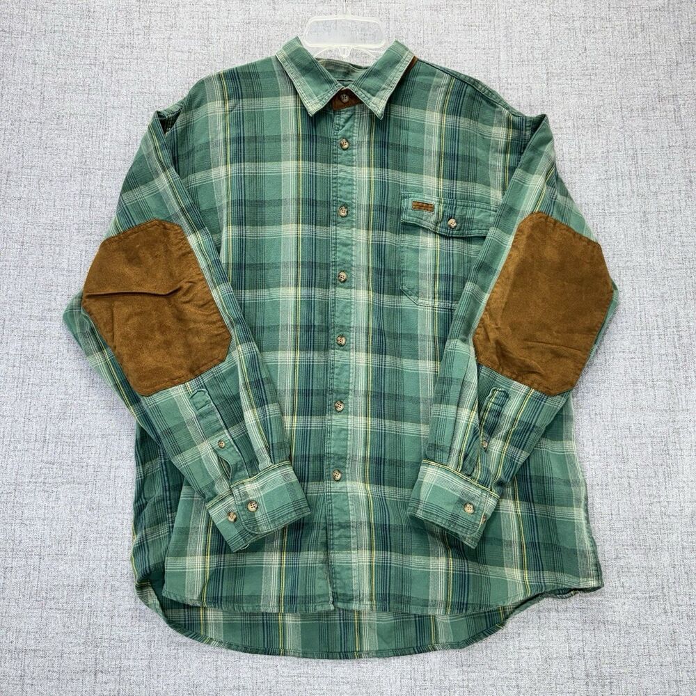 Cabela's Outfitter Series Shirt Men's XL Flannel Plaid Button Down